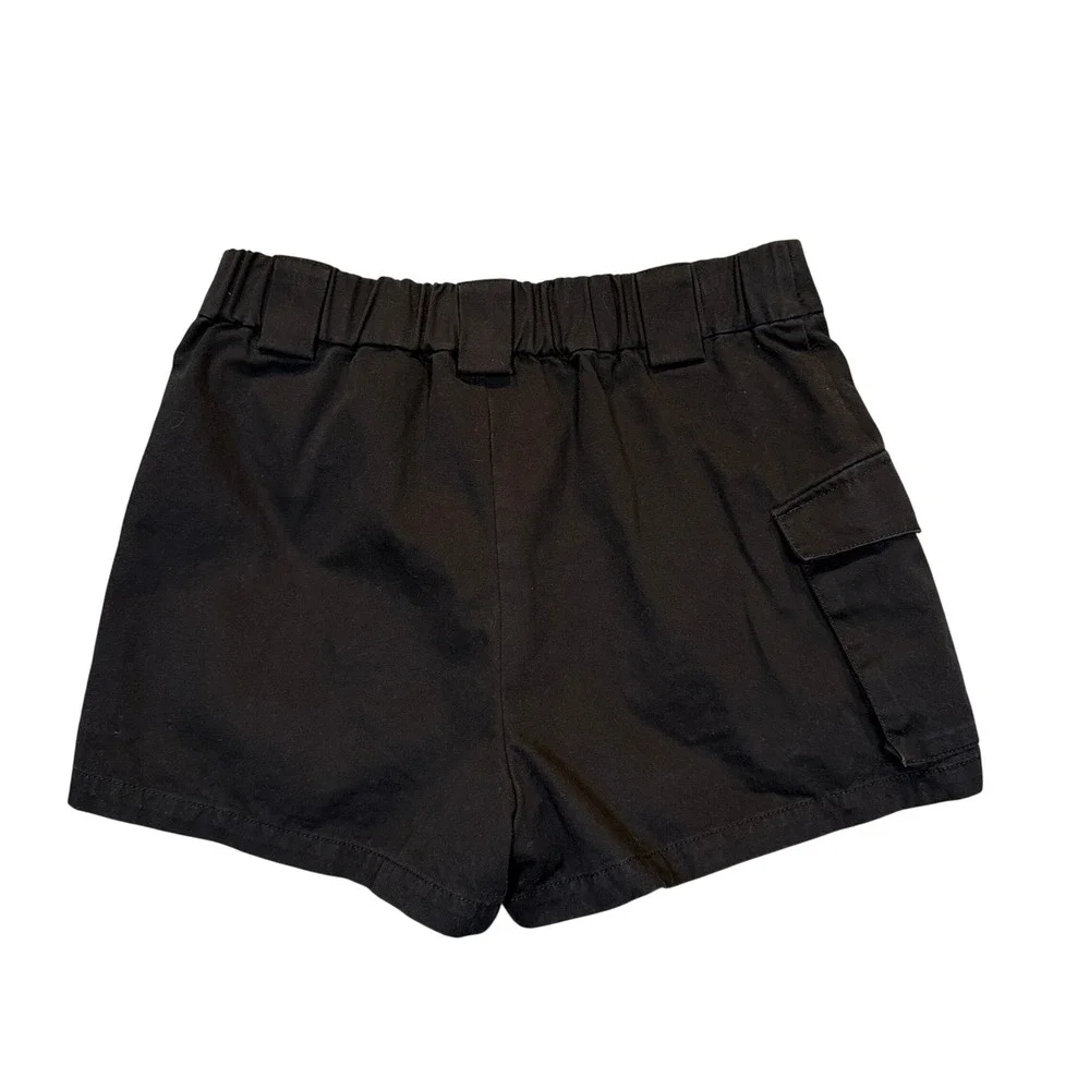 Tna Cargo Shorts Women Large Black Cotton Utility Streetwear Gorpcore High Rise